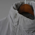 Carol Christian Poell キャロルクリスチャンポエル / 2019 OM/2564SE CON-EDGE/6 - SELF-EDGE TAILORED CROSSFRONT -CROTCHED FISHTAIL PARKA ロングコート / size 48 (GRAY)