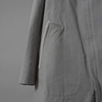 Carol Christian Poell キャロルクリスチャンポエル / 2019 OM/2564SE CON-EDGE/6 - SELF-EDGE TAILORED CROSSFRONT -CROTCHED FISHTAIL PARKA ロングコート / size 48 (GRAY)