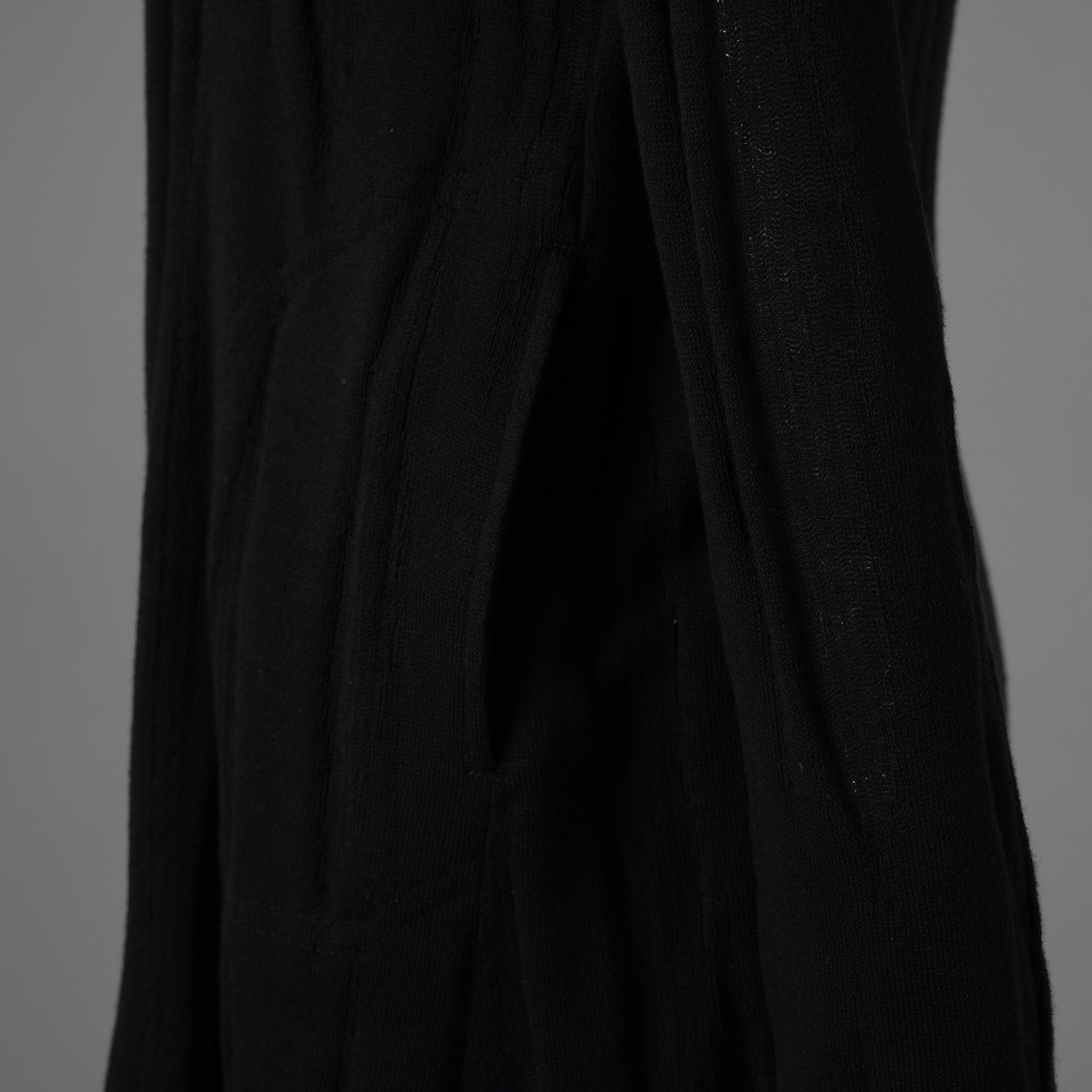 kiryuyrik キリュウキリュウ / 美品 18AW ストールロング カーディガン ニット / KI-HT13-057 / size S (BLACK)  123008-alm