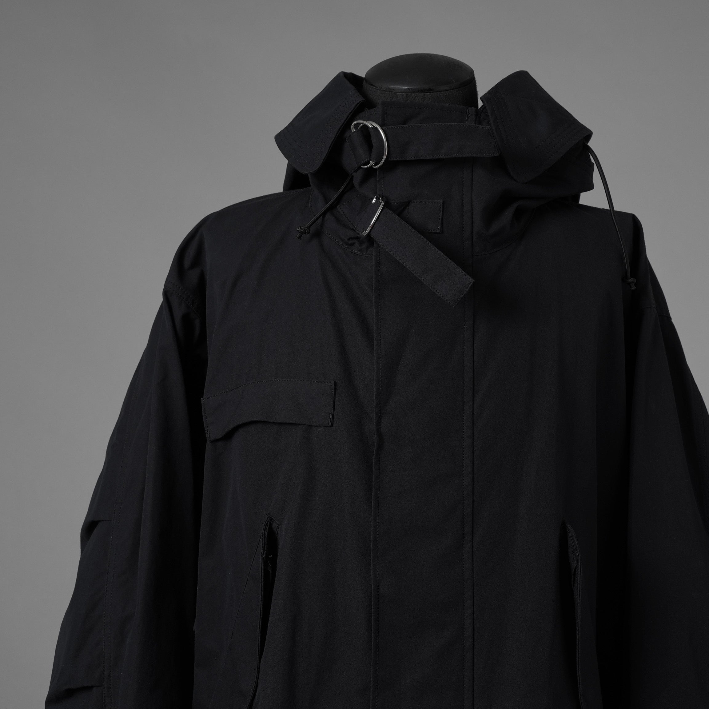 KLASICA クラシカ / 美品 20SS WATER FALL MODS COAT Ventile UK L24 モッズコート アウター / size 3 (BLACK) 352039-in-ue