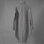 Carol Christian Poell キャロルクリスチャンポエル / 2019 OM/2564SE CON-EDGE/6 - SELF-EDGE TAILORED CROSSFRONT -CROTCHED FISHTAIL PARKA ロングコート / size 48 (GRAY)