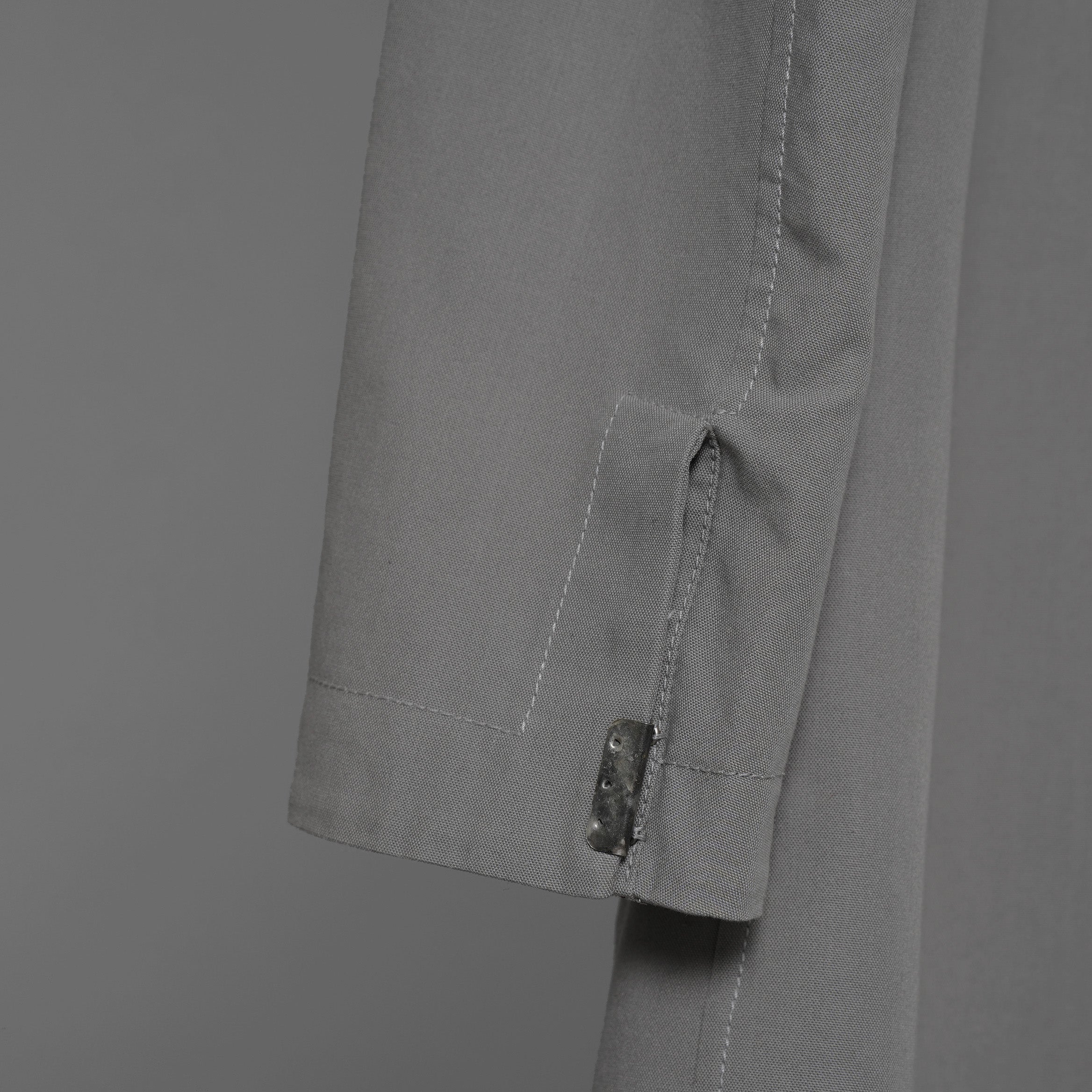 Carol Christian Poell キャロルクリスチャンポエル / 2019 OM/2564SE CON-EDGE/6 - SELF-EDGE TAILORED CROSSFRONT -CROTCHED FISHTAIL PARKA ロングコート / size 48 (GRAY)