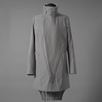 Carol Christian Poell キャロルクリスチャンポエル / 2019 OM/2564SE CON-EDGE/6 - SELF-EDGE TAILORED CROSSFRONT -CROTCHED FISHTAIL PARKA ロングコート / size 48 (GRAY)