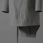 Carol Christian Poell キャロルクリスチャンポエル / 2019 OM/2564SE CON-EDGE/6 - SELF-EDGE TAILORED CROSSFRONT -CROTCHED FISHTAIL PARKA ロングコート / size 48 (GRAY)