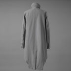 Carol Christian Poell キャロルクリスチャンポエル / 2019 OM/2564SE CON-EDGE/6 - SELF-EDGE TAILORED CROSSFRONT -CROTCHED FISHTAIL PARKA ロングコート / size 48 (GRAY)