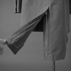 Carol Christian Poell キャロルクリスチャンポエル / 2019 OM/2564SE CON-EDGE/6 - SELF-EDGE TAILORED CROSSFRONT -CROTCHED FISHTAIL PARKA ロングコート / size 48 (GRAY)