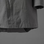Carol Christian Poell キャロルクリスチャンポエル / 2019 OM/2564SE CON-EDGE/6 - SELF-EDGE TAILORED CROSSFRONT -CROTCHED FISHTAIL PARKA ロングコート / size 48 (GRAY)