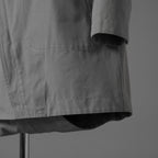 Carol Christian Poell キャロルクリスチャンポエル / 2019 OM/2564SE CON-EDGE/6 - SELF-EDGE TAILORED CROSSFRONT -CROTCHED FISHTAIL PARKA ロングコート / size 48 (GRAY)