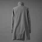 Carol Christian Poell キャロルクリスチャンポエル / 2019 OM/2564SE CON-EDGE/6 - SELF-EDGE TAILORED CROSSFRONT -CROTCHED FISHTAIL PARKA ロングコート / size 48 (GRAY)