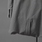 Carol Christian Poell キャロルクリスチャンポエル / 2019 OM/2564SE CON-EDGE/6 - SELF-EDGE TAILORED CROSSFRONT -CROTCHED FISHTAIL PARKA ロングコート / size 48 (GRAY)