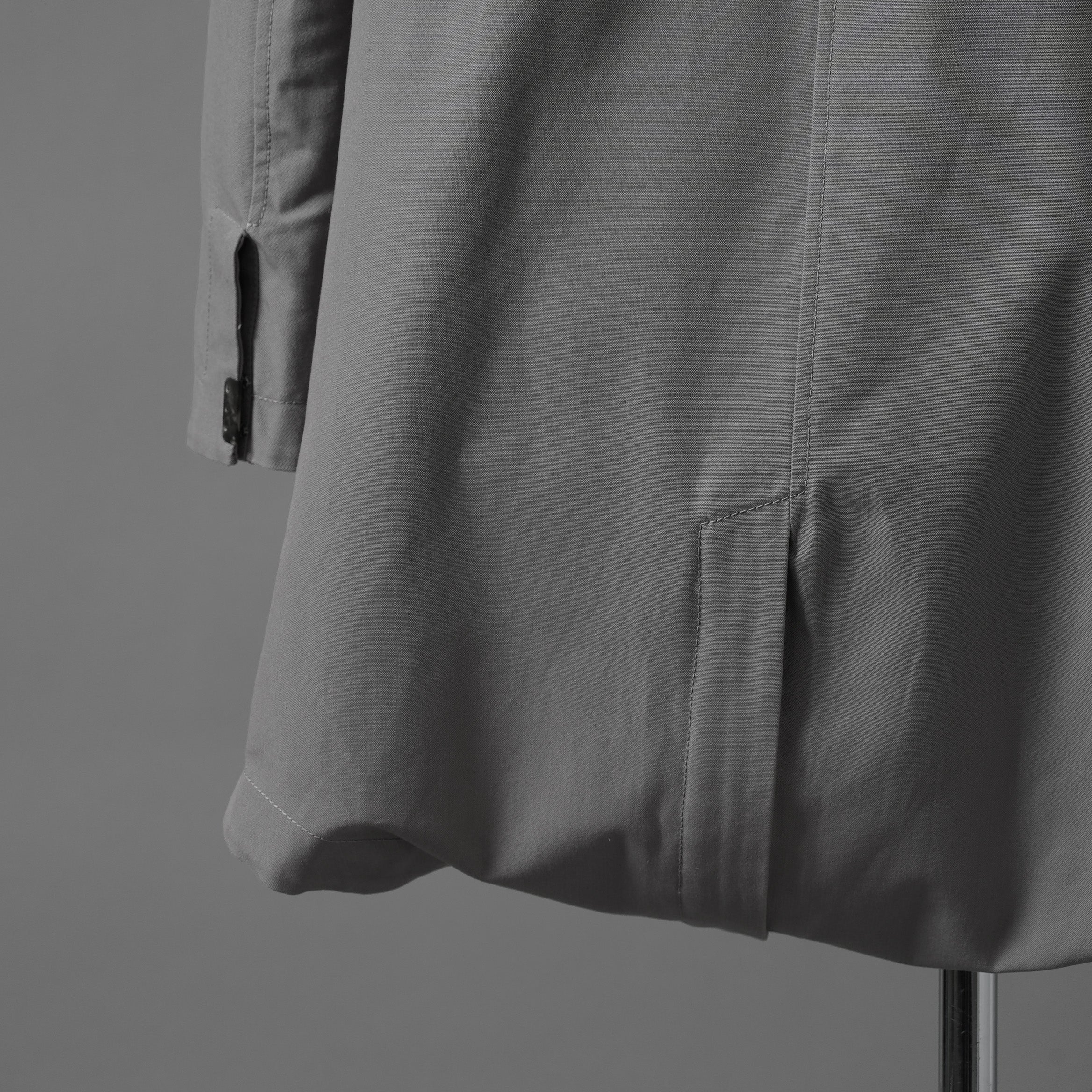 Carol Christian Poell キャロルクリスチャンポエル / 2019 OM/2564SE CON-EDGE/6 - SELF-EDGE TAILORED CROSSFRONT -CROTCHED FISHTAIL PARKA ロングコート / size 48 (GRAY)