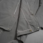 Carol Christian Poell キャロルクリスチャンポエル / 2019 OM/2564SE CON-EDGE/6 - SELF-EDGE TAILORED CROSSFRONT -CROTCHED FISHTAIL PARKA ロングコート / size 48 (GRAY)