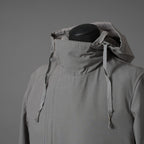 Carol Christian Poell キャロルクリスチャンポエル / 2019 OM/2564SE CON-EDGE/6 - SELF-EDGE TAILORED CROSSFRONT -CROTCHED FISHTAIL PARKA ロングコート / size 48 (GRAY)