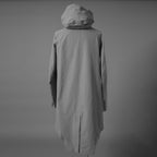 Carol Christian Poell キャロルクリスチャンポエル / 2019 OM/2564SE CON-EDGE/6 - SELF-EDGE TAILORED CROSSFRONT -CROTCHED FISHTAIL PARKA ロングコート / size 48 (GRAY)