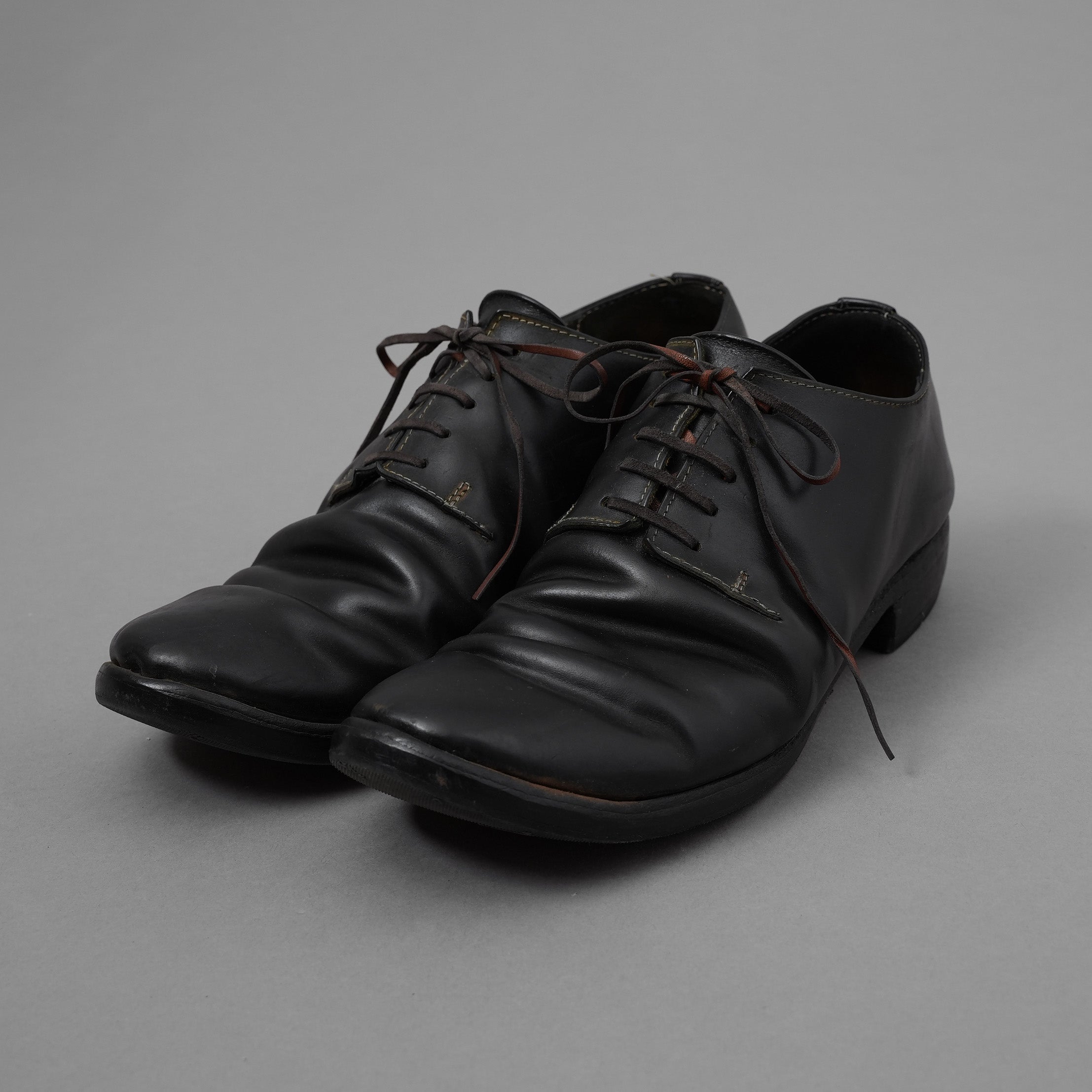 希少 GUIDI グイディ / Horse Cordovan Dress Shose コードバン ドレス シューズ / size 41 (25.5cm) BLACK 352038-ymu