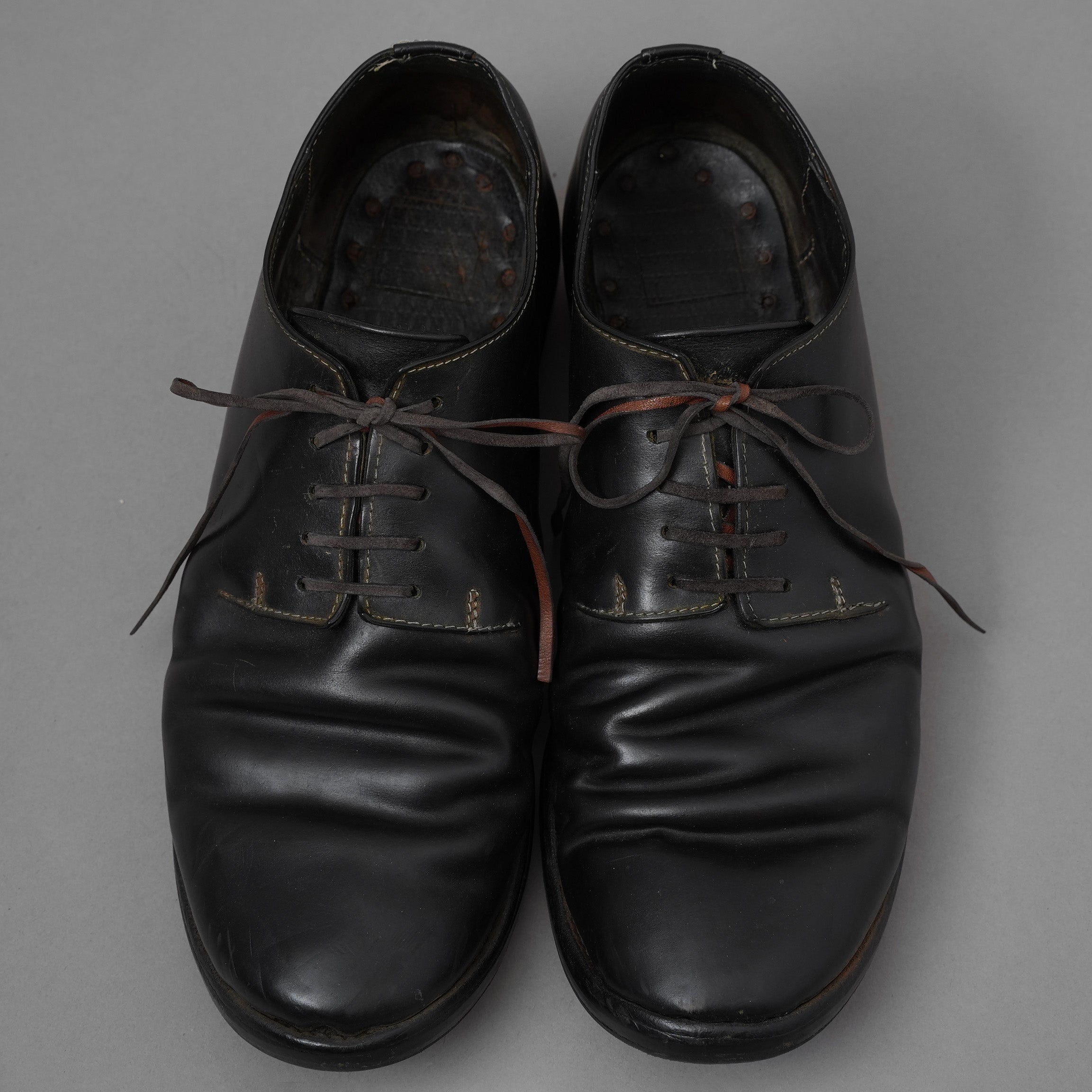 希少 GUIDI グイディ / Horse Cordovan Dress Shose コードバン ドレス シューズ / size 41 (25.5cm) BLACK 352038-ymu