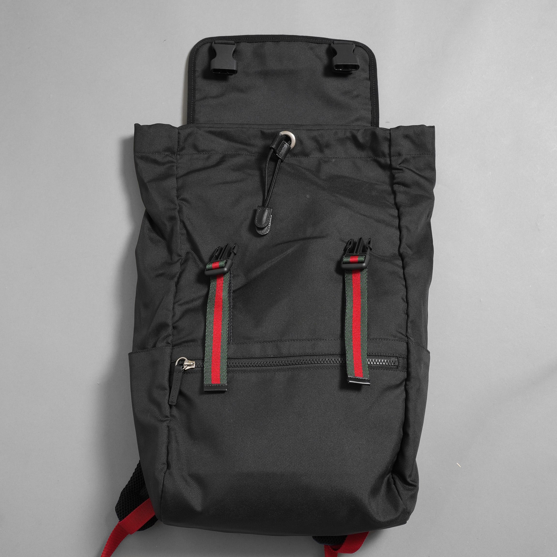 GUCCI グッチ / 2016-17 シュリーライン テクノキャンバス キャットヘッド バックパック / バッグ / 450982 / BLACK