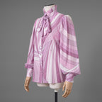 EMILIO PUCCI エミリオプッチ / 美品 18AW Irideプリント コットンブラウス 長袖シャツ/ size 40  (PINK) レディース