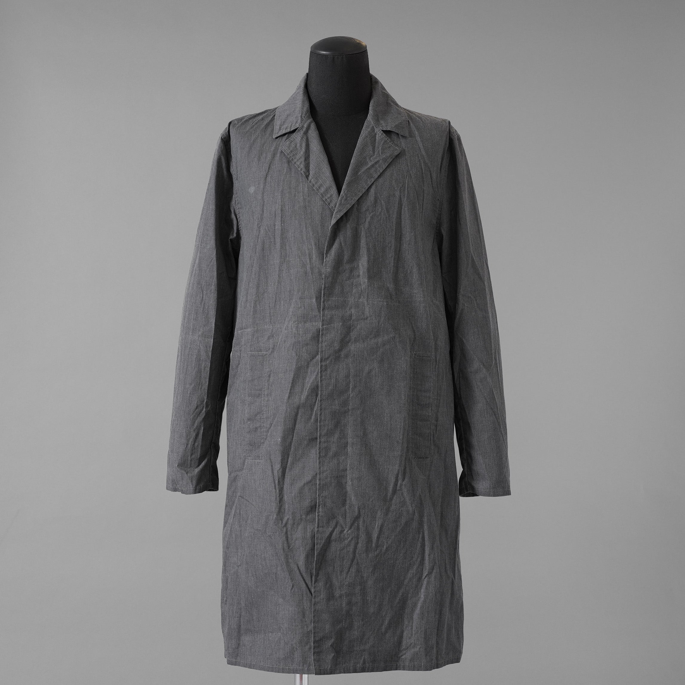SAINTLAURENT サンローラン / ステンカラーコート 福助タグ / YL00A308 / size M (GRAY)
