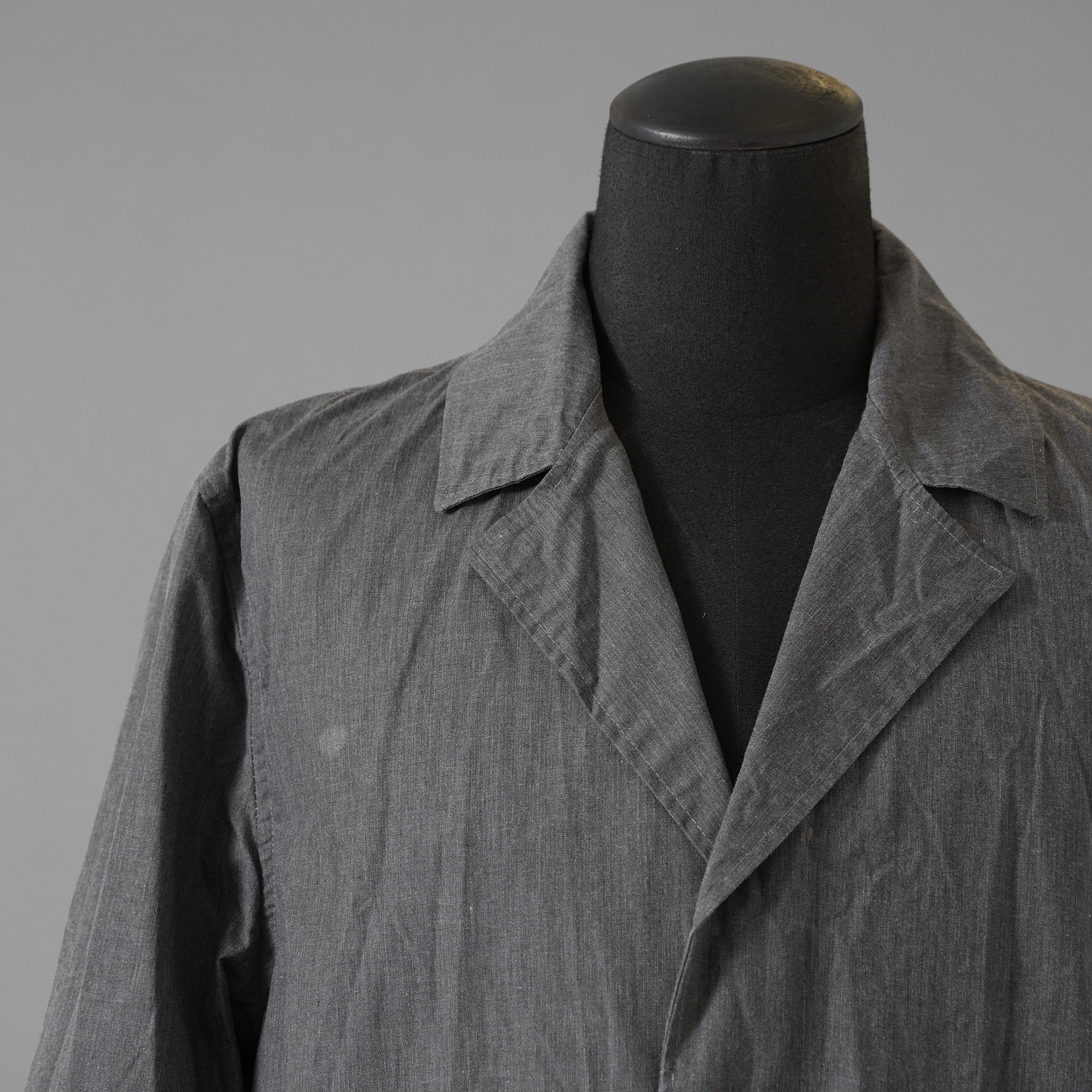 SAINTLAURENT サンローラン / ステンカラーコート 福助タグ / YL00A308 / size M (GRAY)