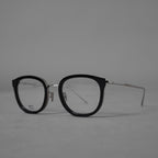 BERLUTI ベルルッティ / 美品 20SS TITANIUM オプティカル フレーム ウェリントン コンビネーションメガネ アクセサリー / BL50008U / BLACK 352036-izm