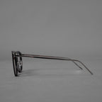 BERLUTI ベルルッティ / 美品 20SS TITANIUM オプティカル フレーム ウェリントン コンビネーションメガネ アクセサリー / BL50008U / BLACK 352036-izm