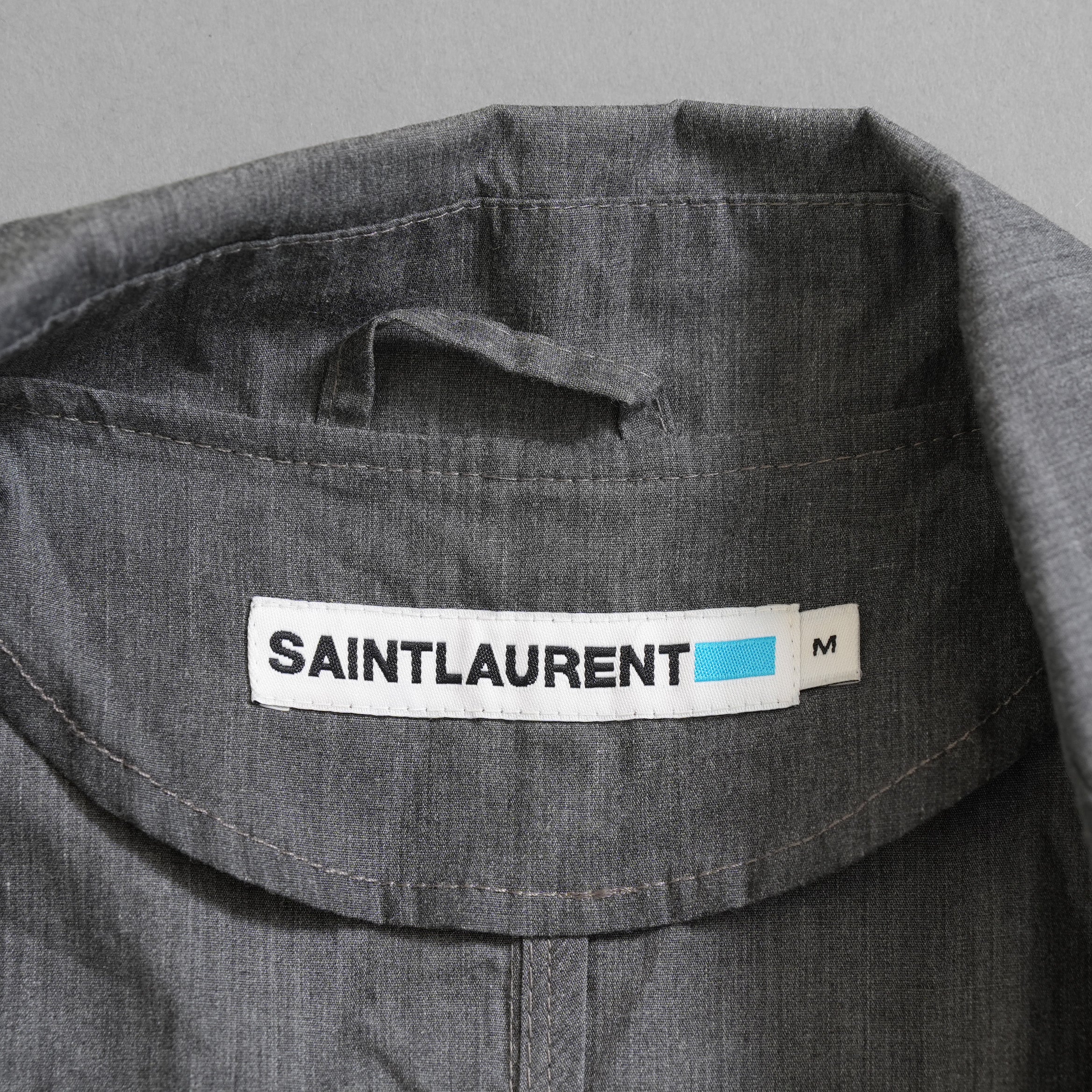 SAINTLAURENT サンローラン / ステンカラーコート 福助タグ / YL00A308 / size M (GRAY)
