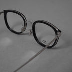 BERLUTI ベルルッティ / 美品 20SS TITANIUM オプティカル フレーム ウェリントン コンビネーションメガネ アクセサリー / BL50008U / BLACK 352036-izm