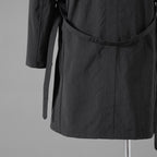 STRUM ストラム / 23SS タスラン加工ナイロンオックス ロングジャケット / STC159-02   / size L (BLACK)