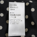 CELINE セリーヌ / 美品 20SS トリオンフボタン シルク ポルカドット柄  ロングスカート サイドスリット / 2J331966H / size 36 (BLACK) レディース