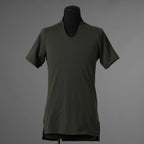 N/07 エヌゼロナナ / 美品 18AW Neck Follow Jersey Tops CORDURA® Fabric 半袖Tシャツ / size 46 (KHAKI) 352037-ymu