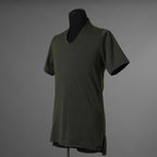 N/07 エヌゼロナナ / 美品 18AW Neck Follow Jersey Tops CORDURA® Fabric 半袖Tシャツ / size 46 (KHAKI) 352037-ymu