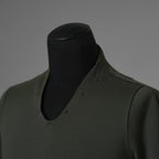 N/07 エヌゼロナナ / 美品 18AW Neck Follow Jersey Tops CORDURA® Fabric 半袖Tシャツ / size 46 (KHAKI) 352037-ymu