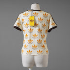 未使用 GUCCI x adidas / 22SS トレフォイルプリント 半袖Tシャツ/ 693539 / size XS (IVORY)