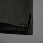 N/07 エヌゼロナナ / 美品 18AW Neck Follow Jersey Tops CORDURA® Fabric 半袖Tシャツ / size 46 (KHAKI) 352037-ymu