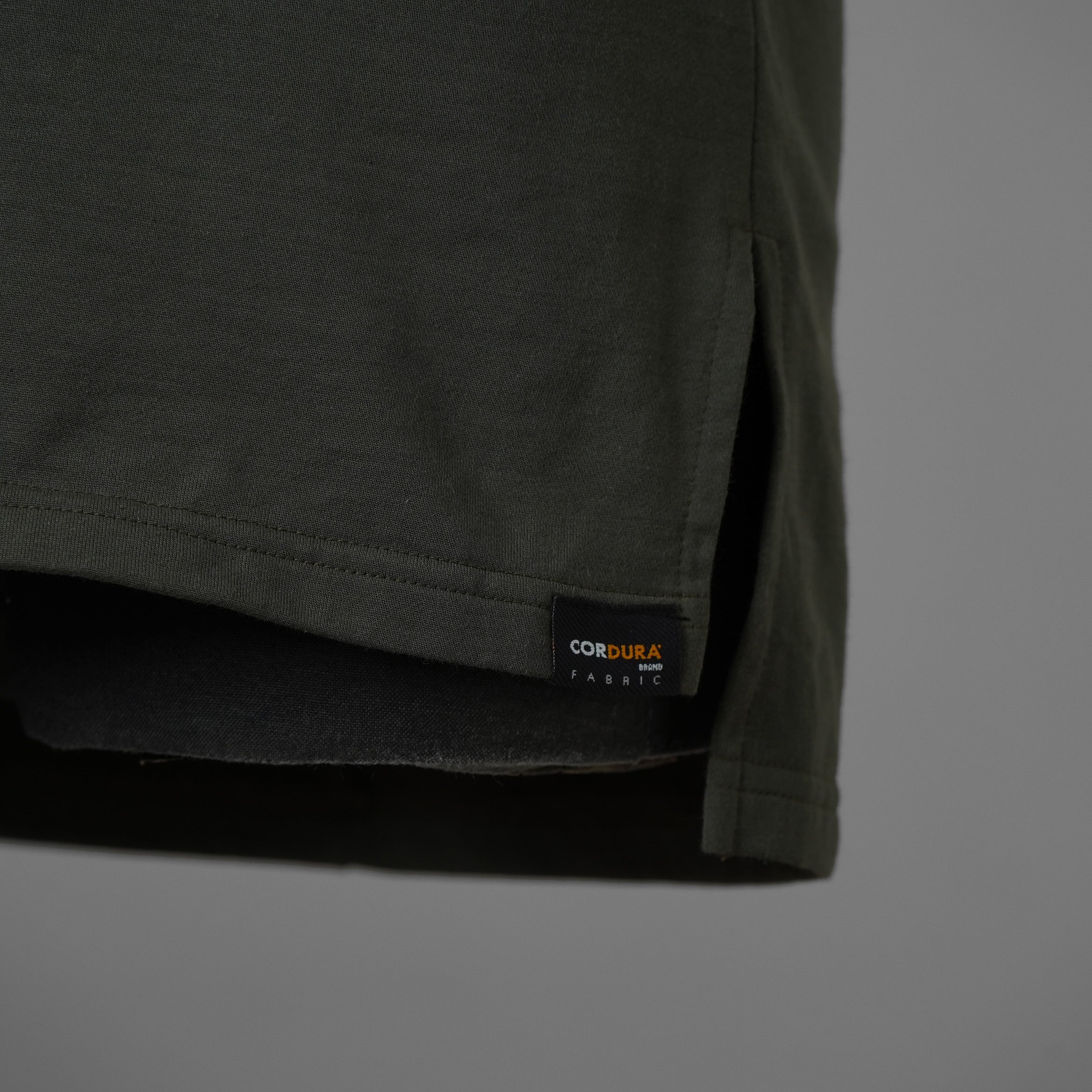 N/07 エヌゼロナナ / 美品 18AW Neck Follow Jersey Tops CORDURA® Fabric 半袖Tシャツ / size 46 (KHAKI) 352037-ymu