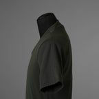 N/07 エヌゼロナナ / 美品 18AW Neck Follow Jersey Tops CORDURA® Fabric 半袖Tシャツ / size 46 (KHAKI) 352037-ymu