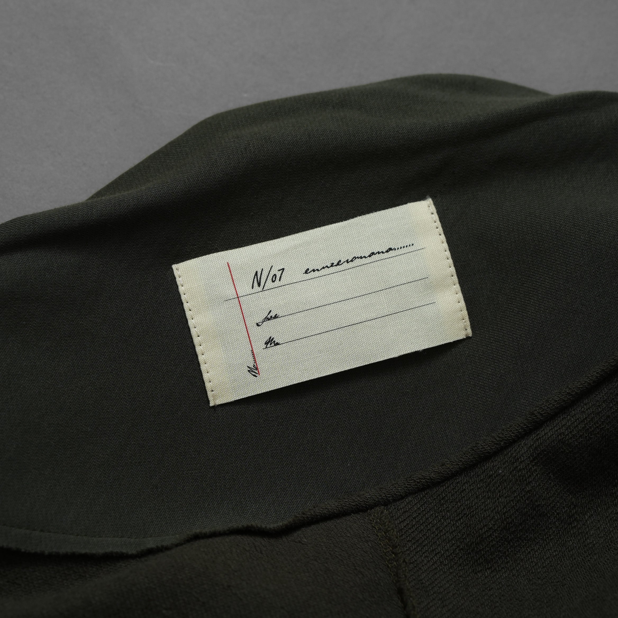 N/07 エヌゼロナナ / 美品 18AW Neck Follow Jersey Tops CORDURA® Fabric 半袖Tシャツ / size 46 (KHAKI) 352037-ymu