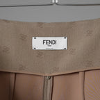 FENDI フェンディ / 21AW カリグラフィ ウール＆カシミヤ混 ショート パンツ / FR6336 AHL4 / size 42 (BEIGE) 352040-izm