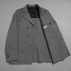 DIOR ディオール / 美品 22AW プリンセス オブ ウェールズ ジャケット / CDブローチ付 / 113C278A5726 / size 46 (GRAY)