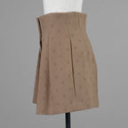 FENDI フェンディ / 21AW カリグラフィ ウール＆カシミヤ混 ショート パンツ / FR6336 AHL4 / size 42 (BEIGE) 352040-izm