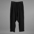 Forme D'expression フォルメ デ クスプレション / 美品 26SS 2Tucked Sarouel Pants サルエル パンツ / HP033 GBMB / size M (BLACK) 352044-uen