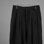 Forme D'expression フォルメ デ クスプレション / 美品 26SS 2Tucked Sarouel Pants サルエル パンツ / HP033 GBMB / size M (BLACK) 352044-uen