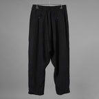 Forme D'expression フォルメ デ クスプレション / 美品 26SS 2Tucked Sarouel Pants サルエル パンツ / HP033 GBMB / size M (BLACK) 352044-uen
