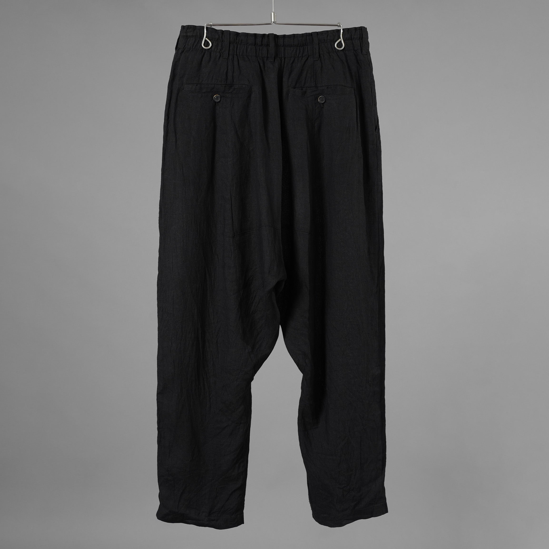 Forme D'expression フォルメ デ クスプレション / 美品 26SS 2Tucked Sarouel Pants サルエル パンツ / HP033 GBMB / size M (BLACK) 352044-uen