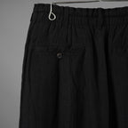 Forme D'expression フォルメ デ クスプレション / 美品 26SS 2Tucked Sarouel Pants サルエル パンツ / HP033 GBMB / size M (BLACK) 352044-uen