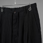 Forme D'expression フォルメ デ クスプレション / 美品 26SS 2Tucked Sarouel Pants サルエル パンツ / HP033 GBMB / size M (BLACK) 352044-uen
