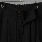 Forme D'expression フォルメ デ クスプレション / 美品 26SS 2Tucked Sarouel Pants サルエル パンツ / HP033 GBMB / size M (BLACK) 352044-uen