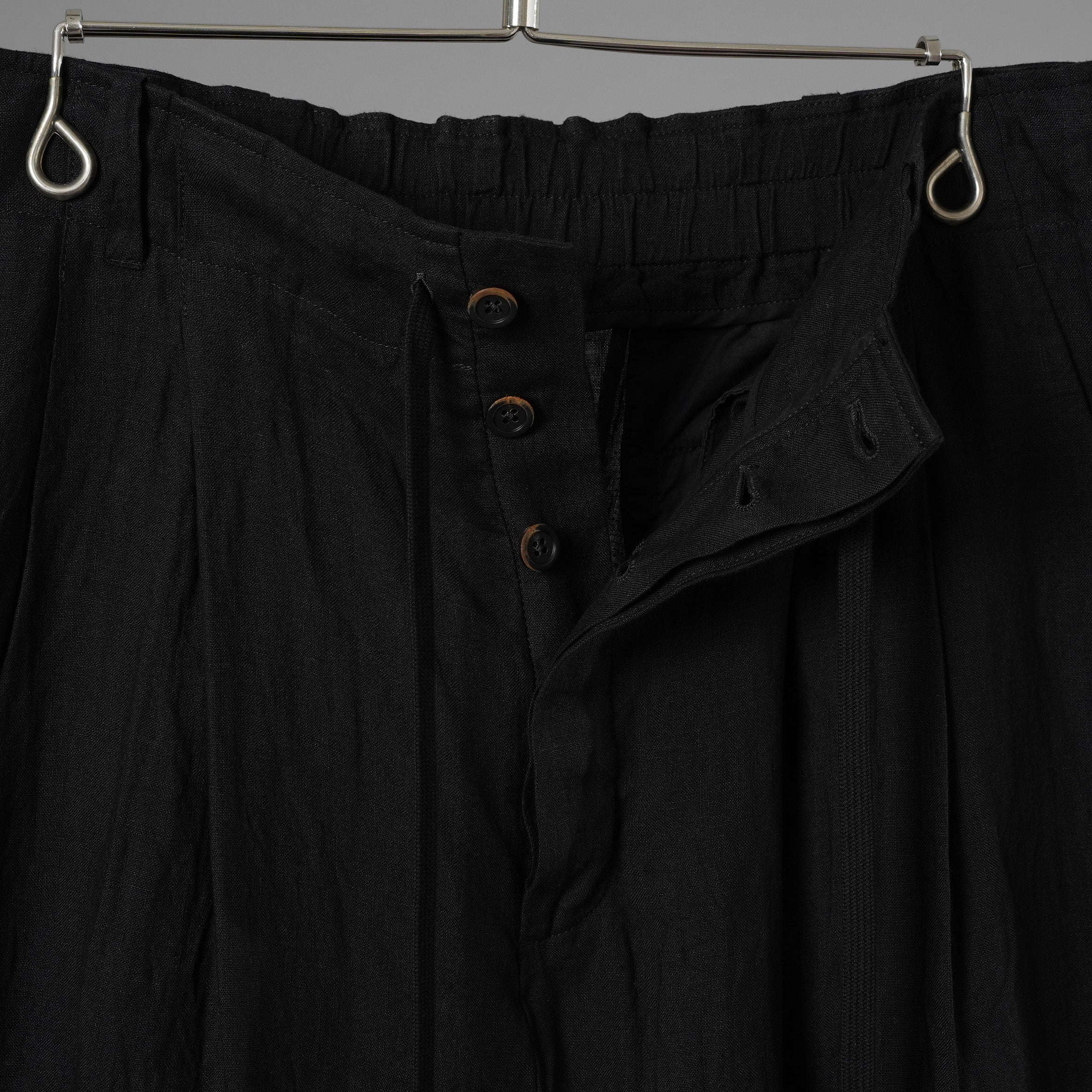 Forme D'expression フォルメ デ クスプレション / 美品 26SS 2Tucked Sarouel Pants サルエル パンツ / HP033 GBMB / size M (BLACK) 352044-uen