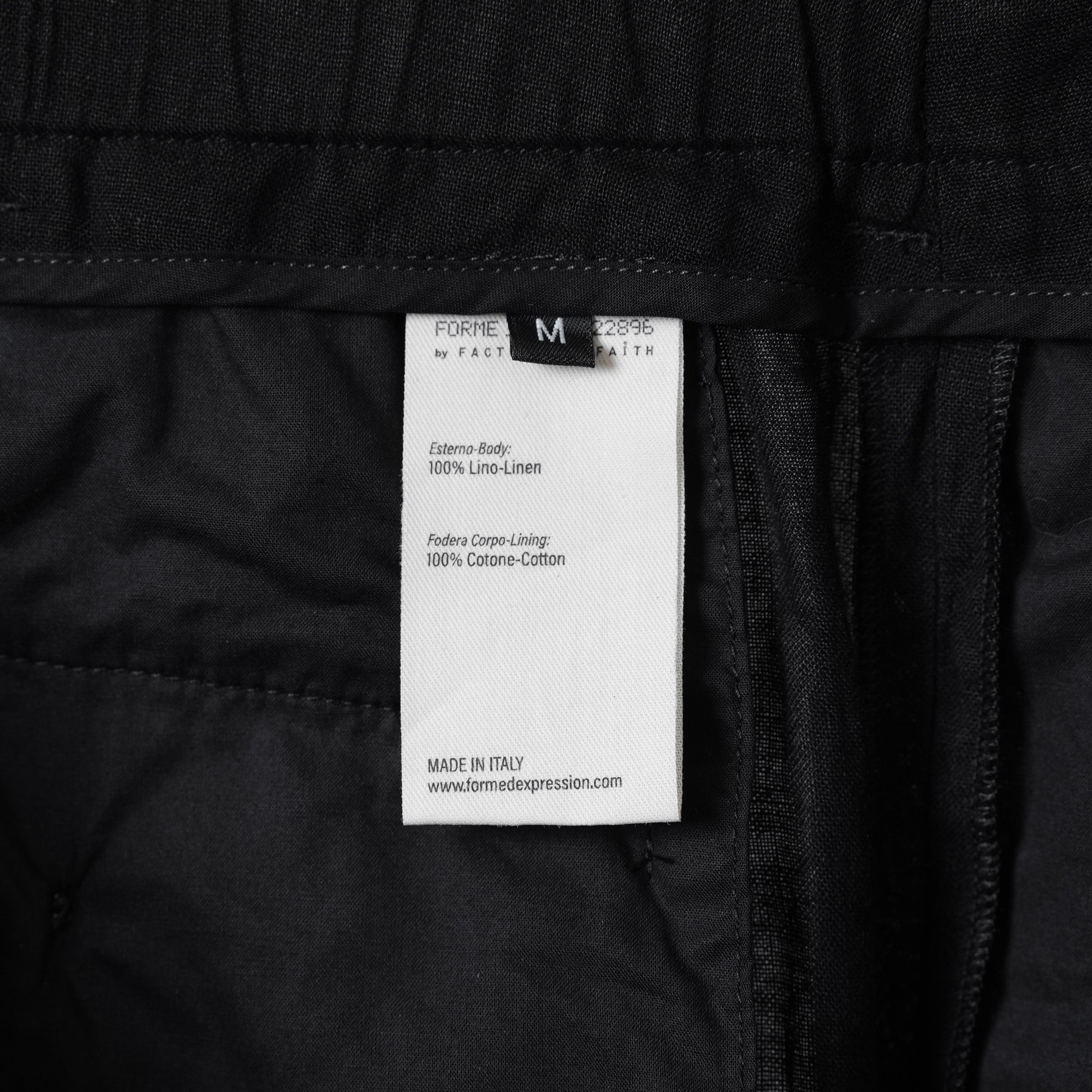Forme D'expression フォルメ デ クスプレション / 美品 26SS 2Tucked Sarouel Pants サルエル パンツ / HP033 GBMB / size M (BLACK) 352044-uen